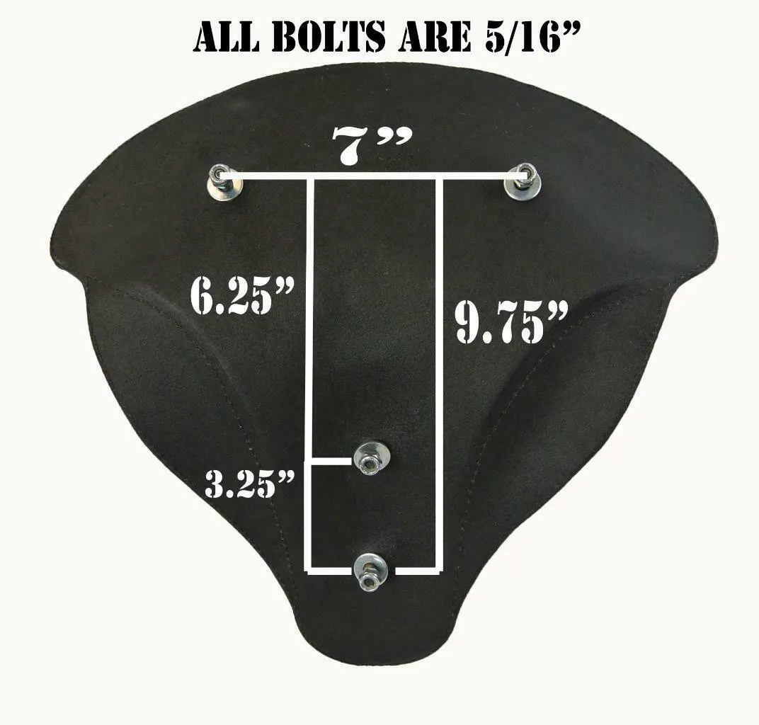 17x16" Spring Solo Tractor Seat Harley Touring Indian Chief Ant Brown Alligator