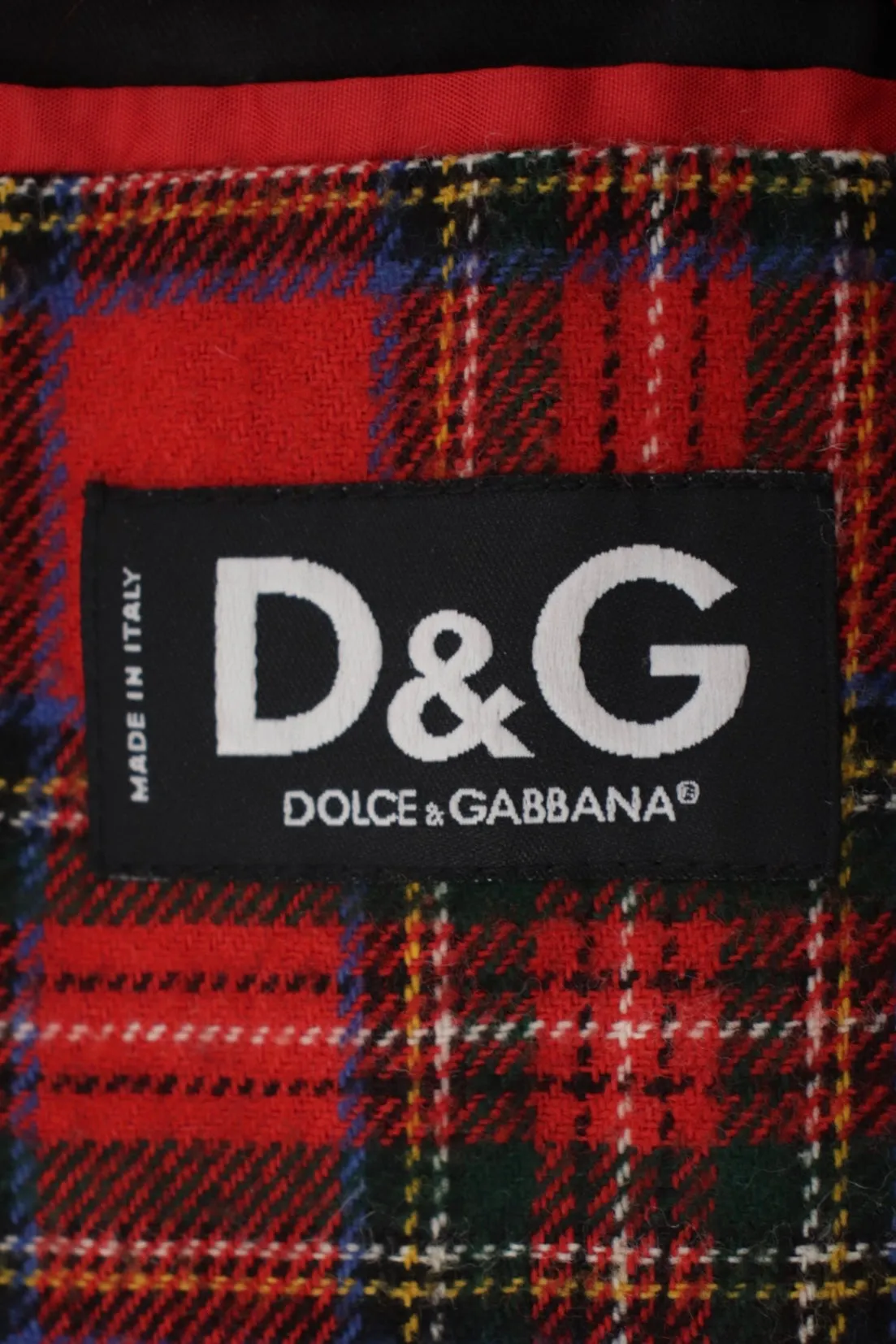1990s D&G Tartan Lined Coat