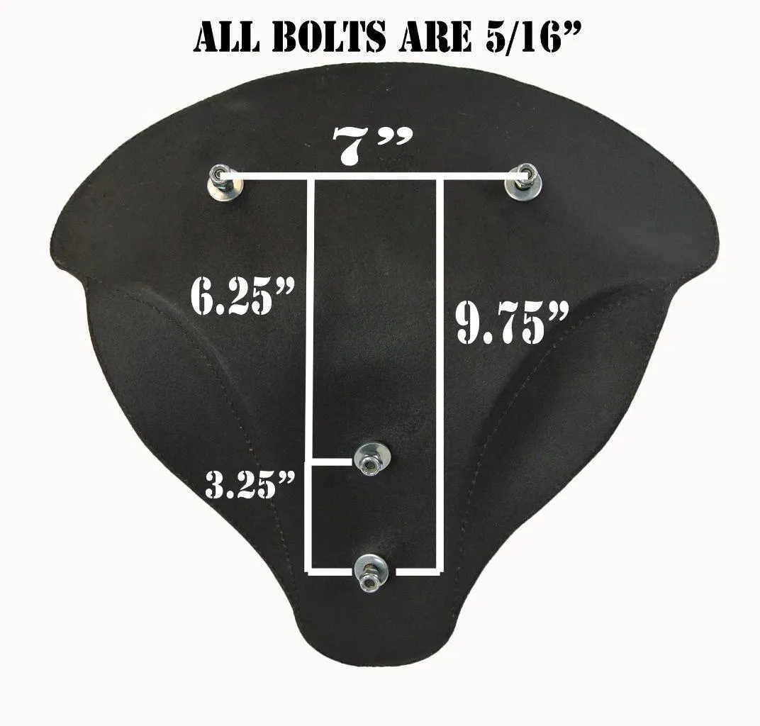 2014-2023 Indian Chief Custom AntBrn Tooled Leather Spring Seat Mounting  Kit bs