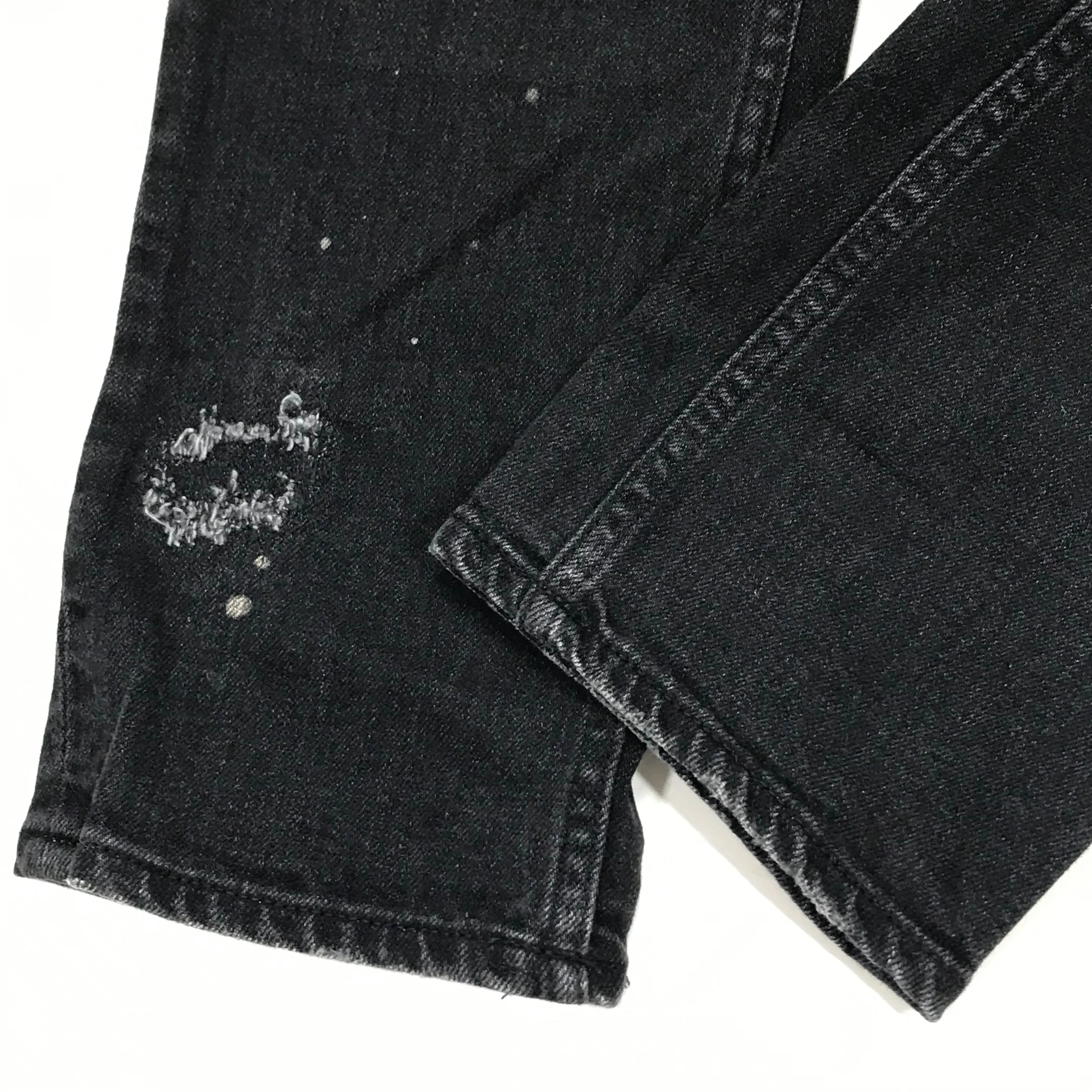 [3] Number Nine Distressed Skinny Denim Jeans Black