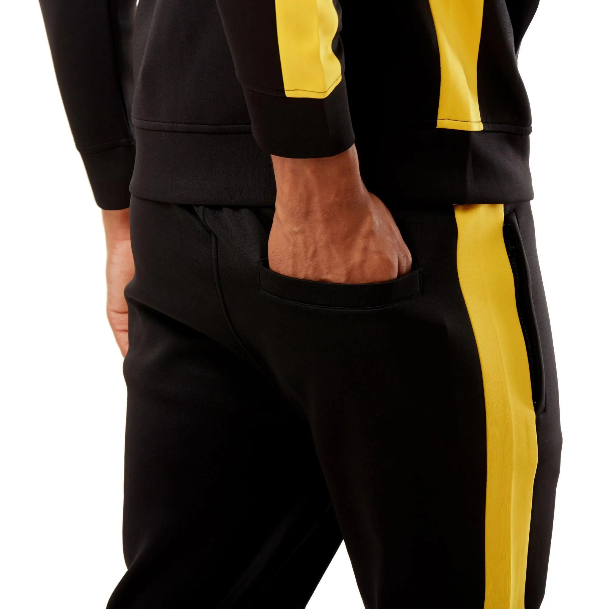 401 Track Pants - Black & Yellow