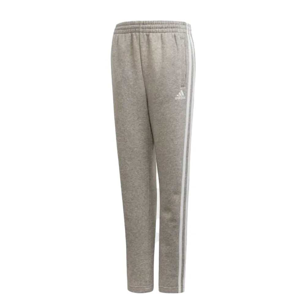 adidas 3 Stripe Fleece Jog Pants Junior