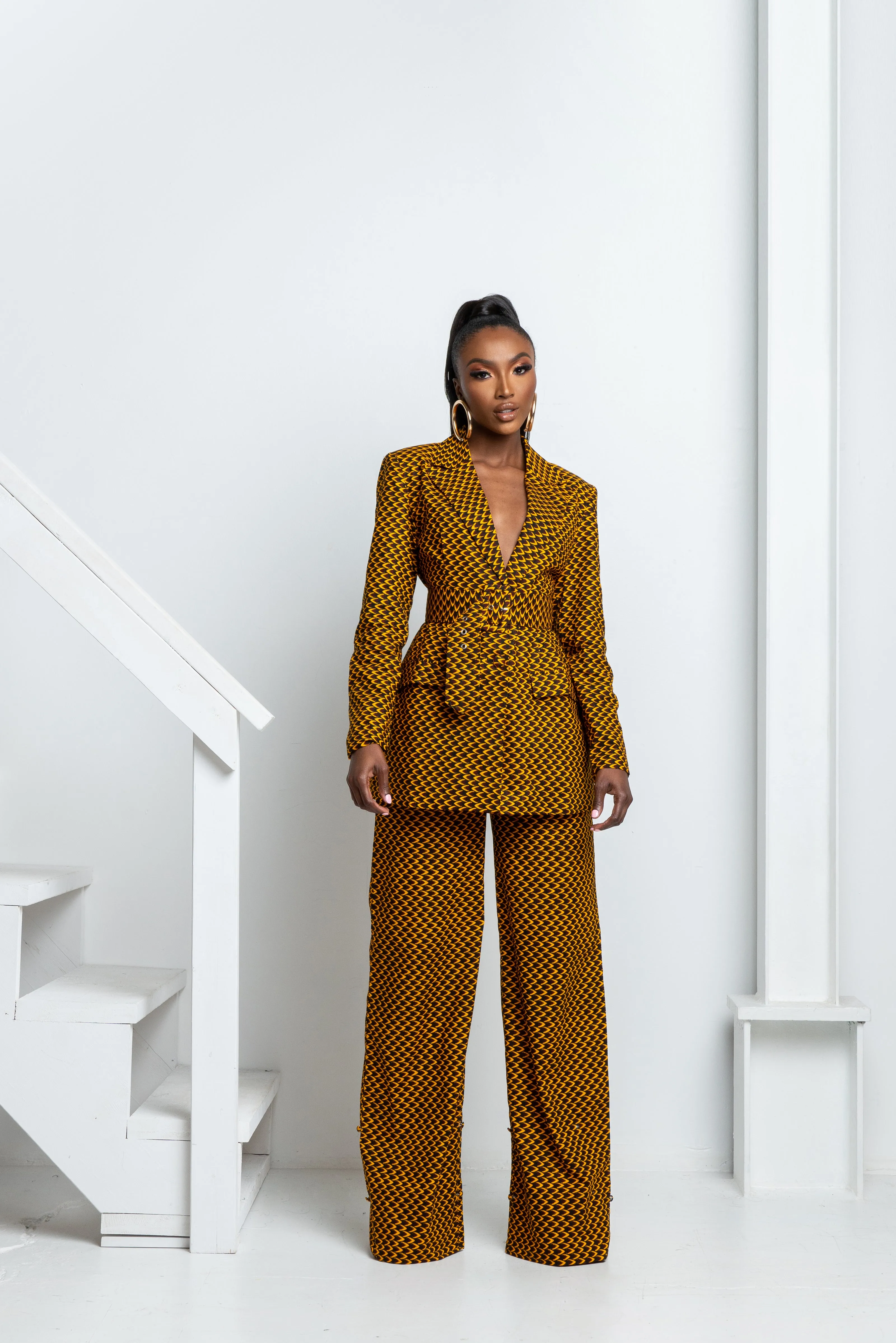 AGBANI African print BLAZER