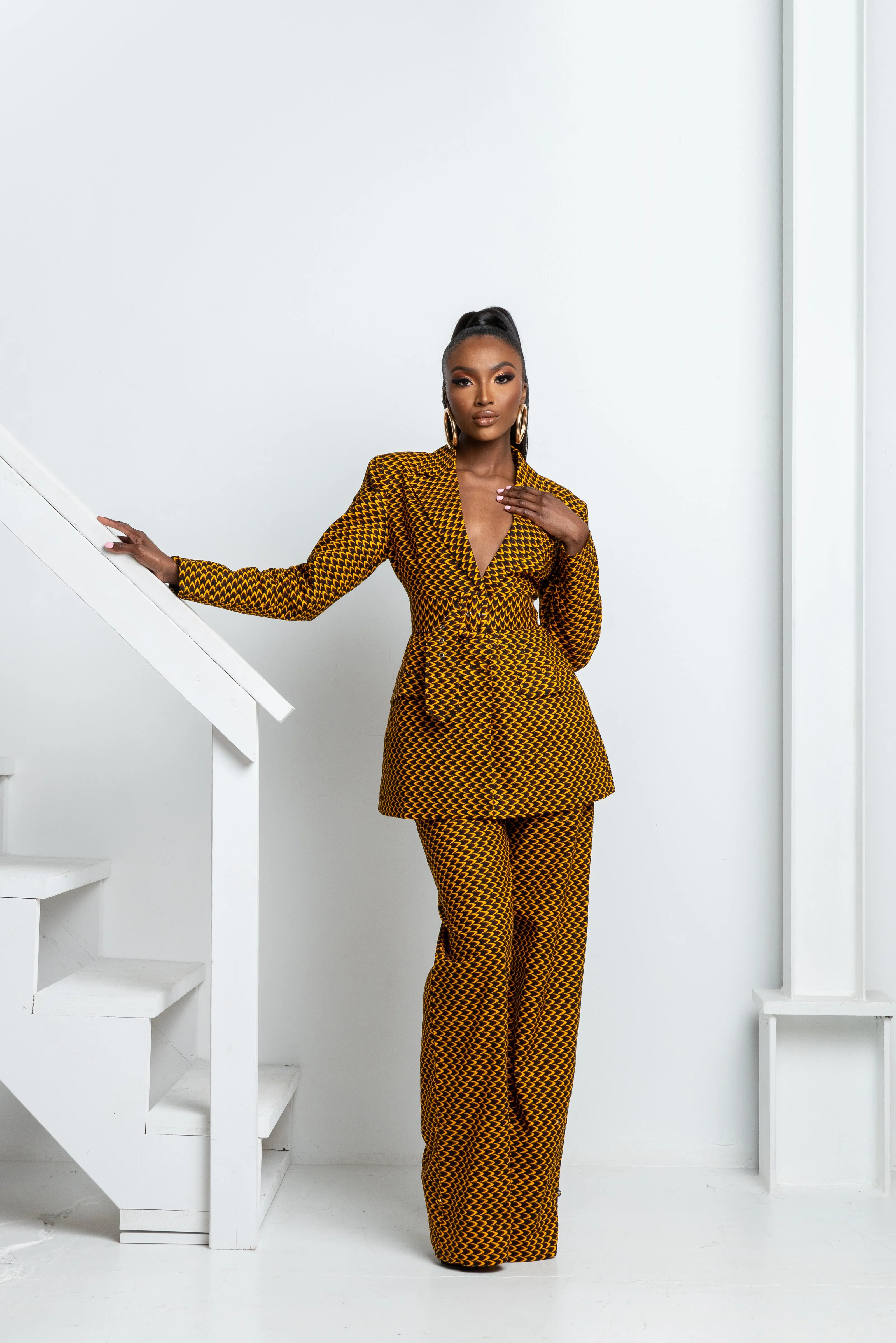 AGBANI African print BLAZER