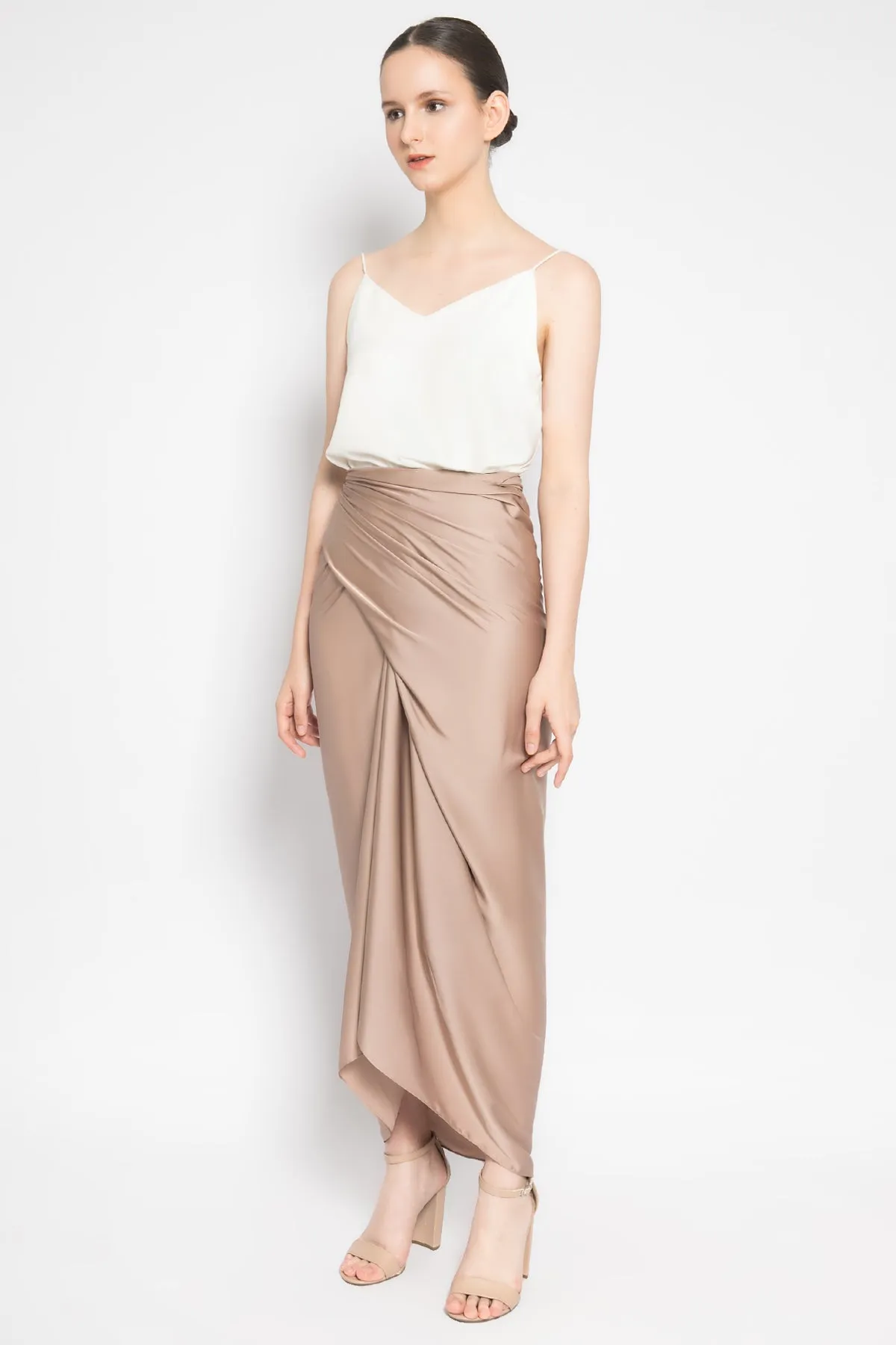 Aisyah Lilit Skirt in Dark Nude