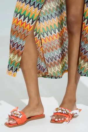 AKIRA LORCAN ORANGE SANDAL