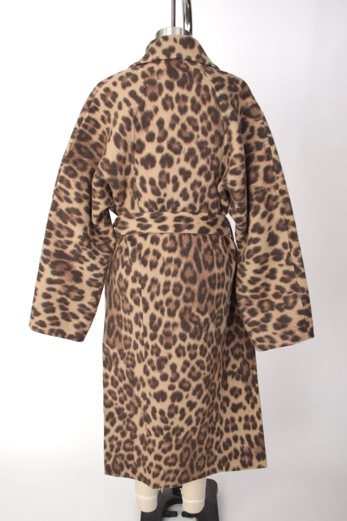 A.L.C. Wool Leopard Print Coat