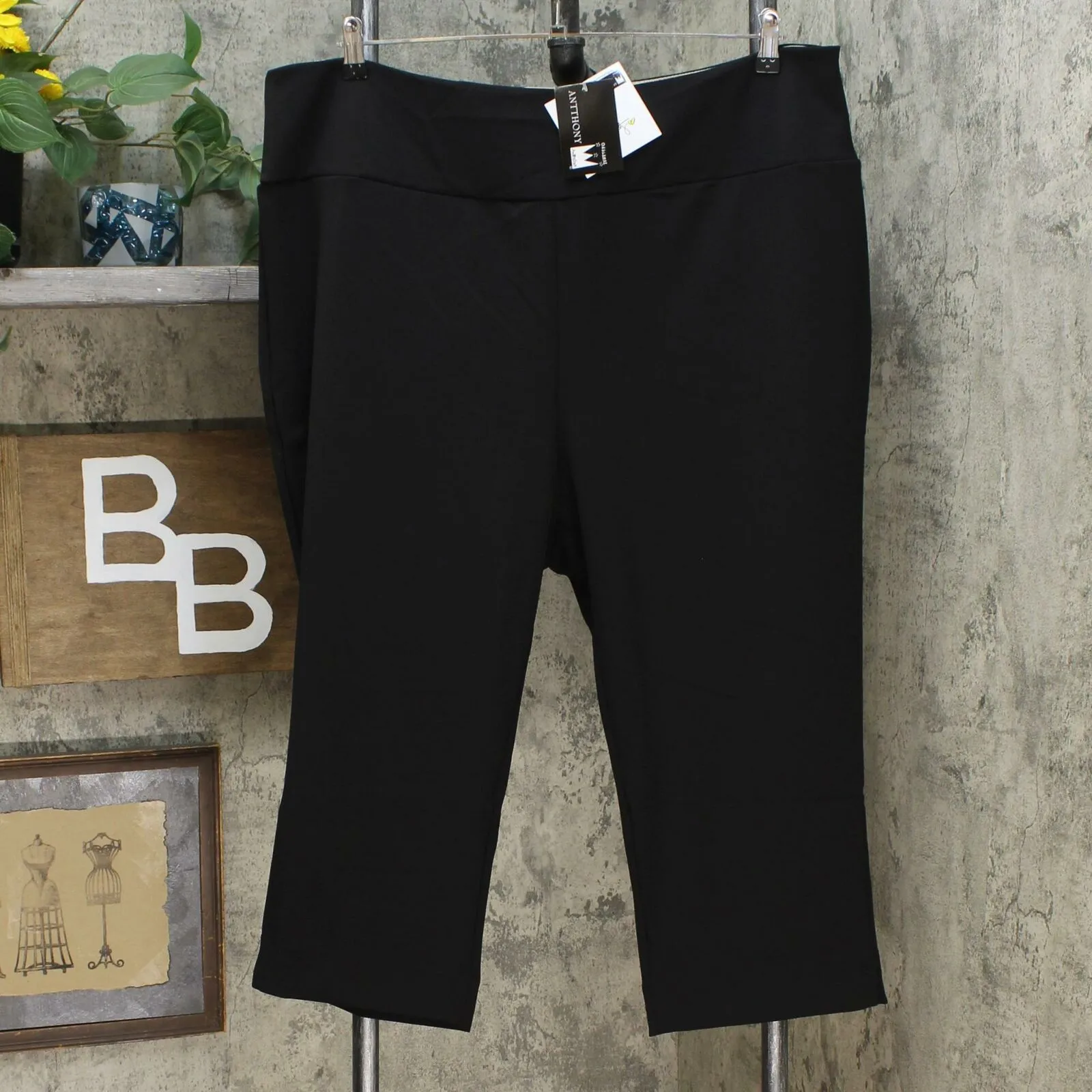 Antthony Women's Plus Size Boss Lady Tummy Smoothing Pedal Pusher Pants
