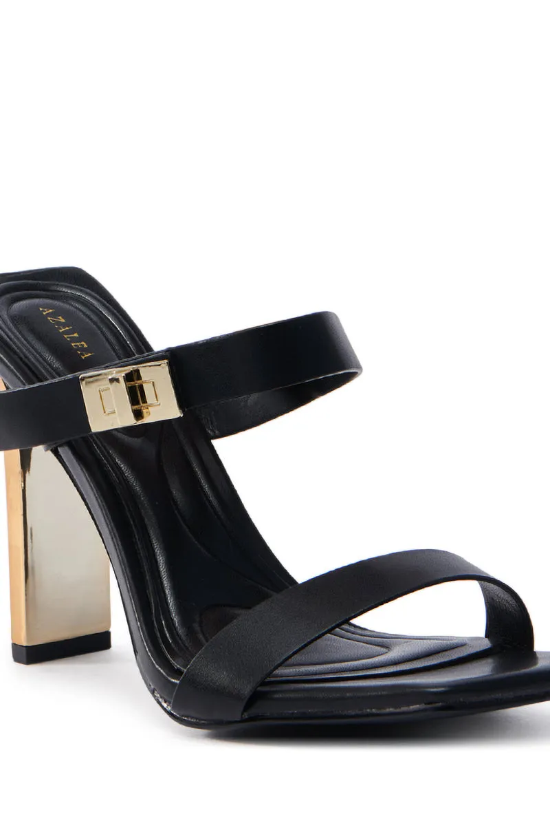 AZALEA WANG FANAKA BLACK CHUNKY SANDAL