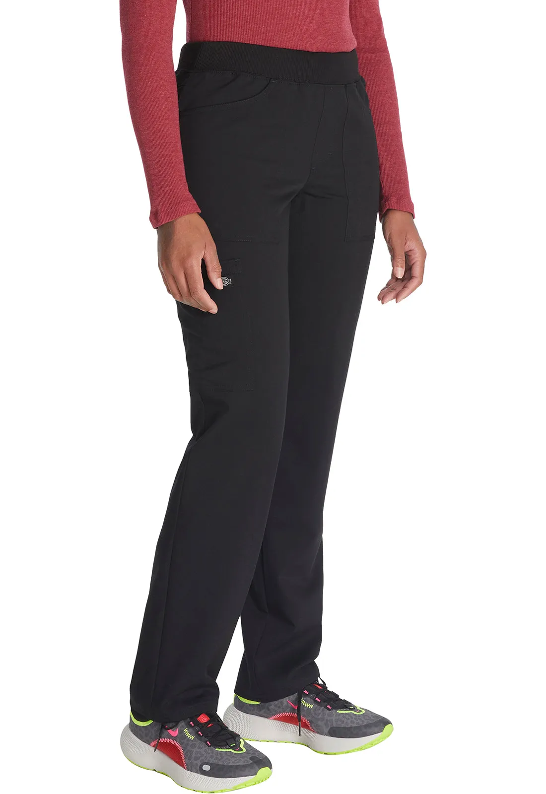 Balance DK135 Mid Rise Tapered Leg Pull-on Pants Black