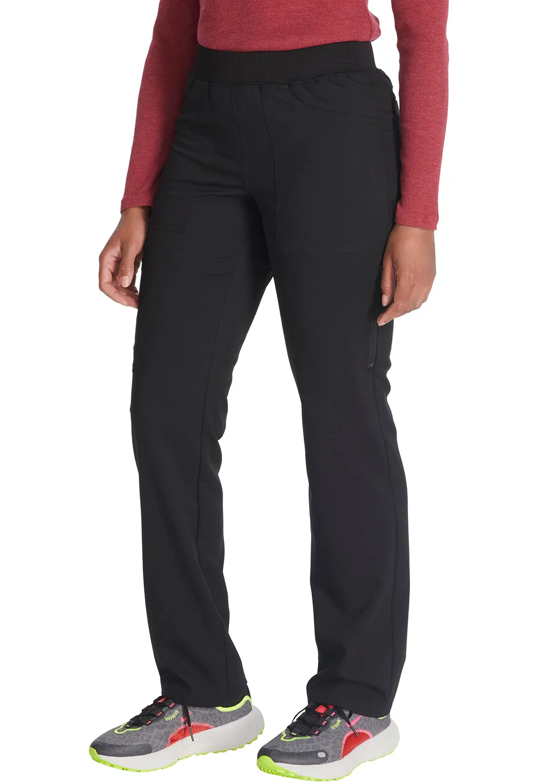 Balance DK135 Mid Rise Tapered Leg Pull-on Pants Black