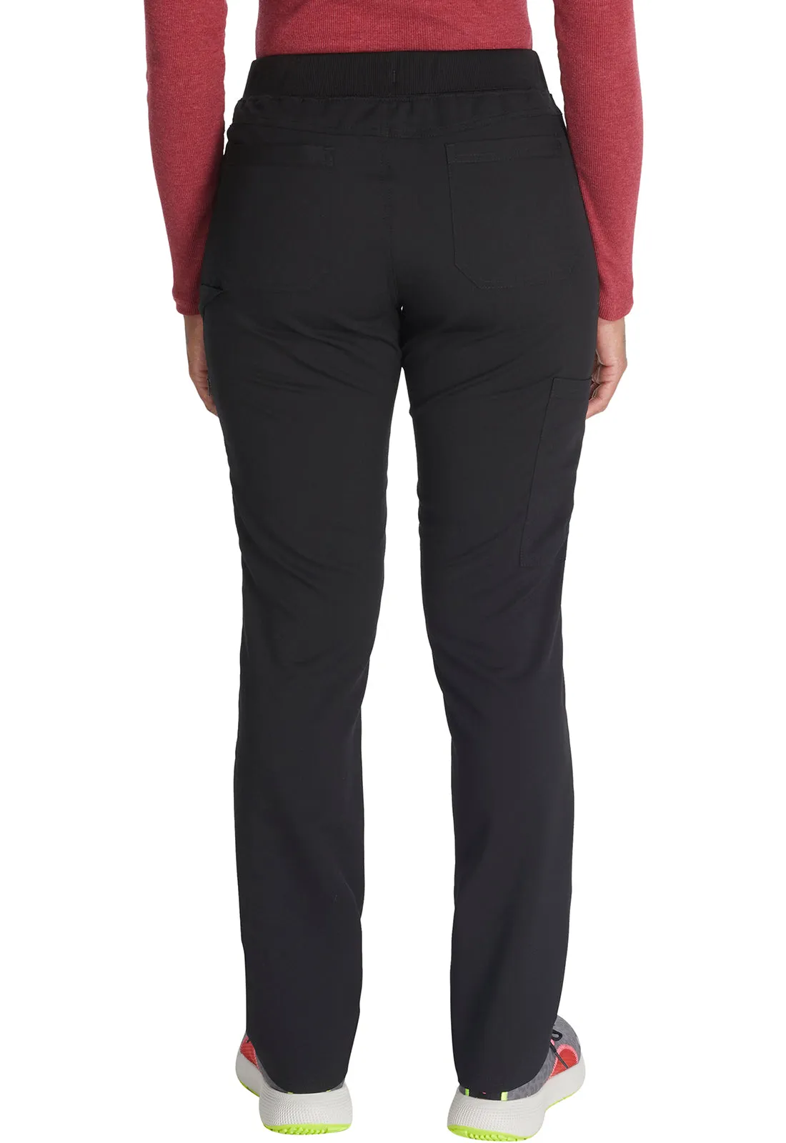 Balance DK135 Mid Rise Tapered Leg Pull-on Pants Black