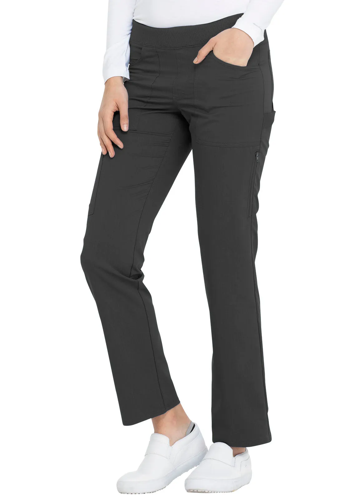 Balance DK135 Mid Rise Tapered Leg Pull-on Pants Pewter