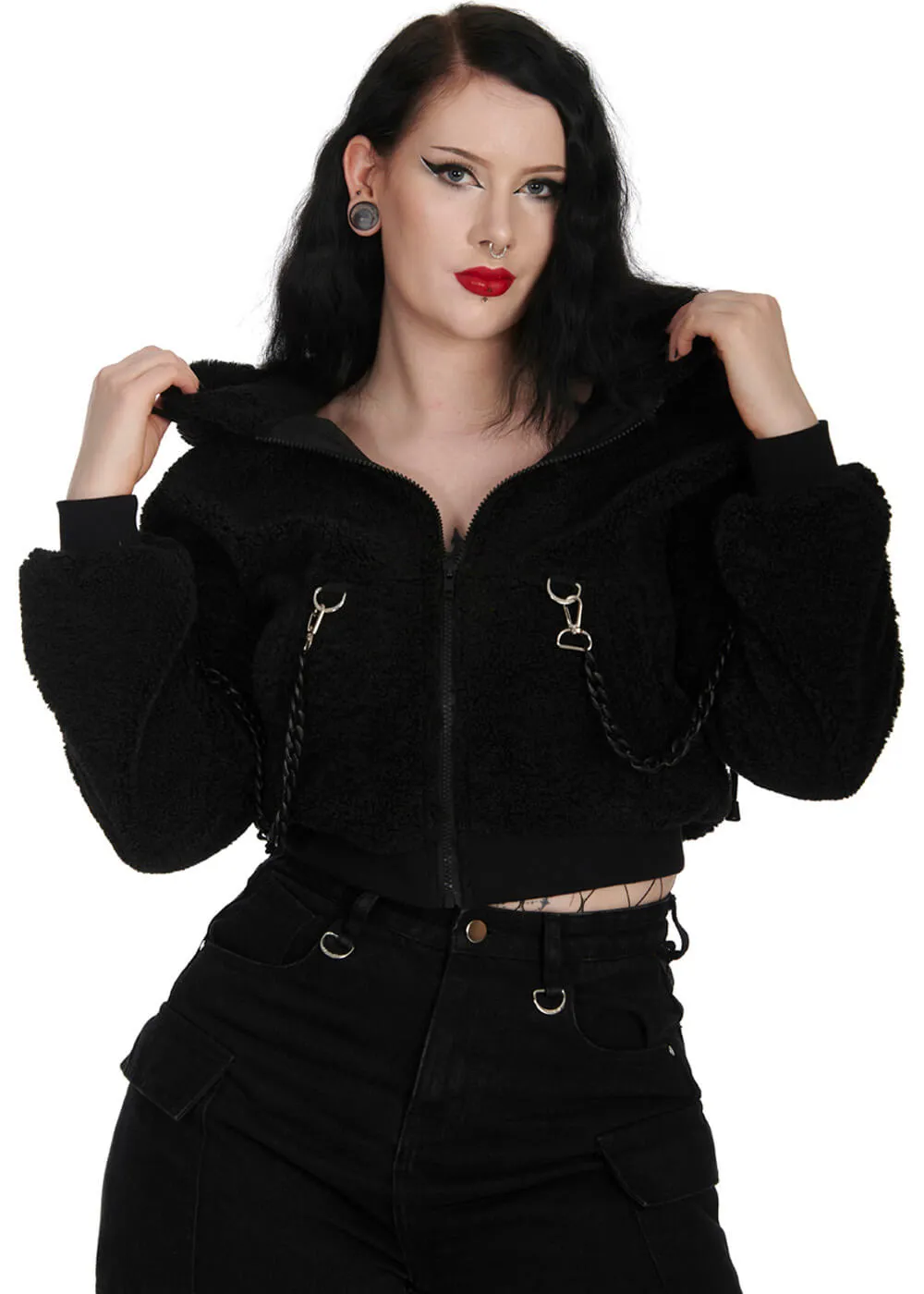 Banned Alternative Vinnie The Bunny Hoodie Black