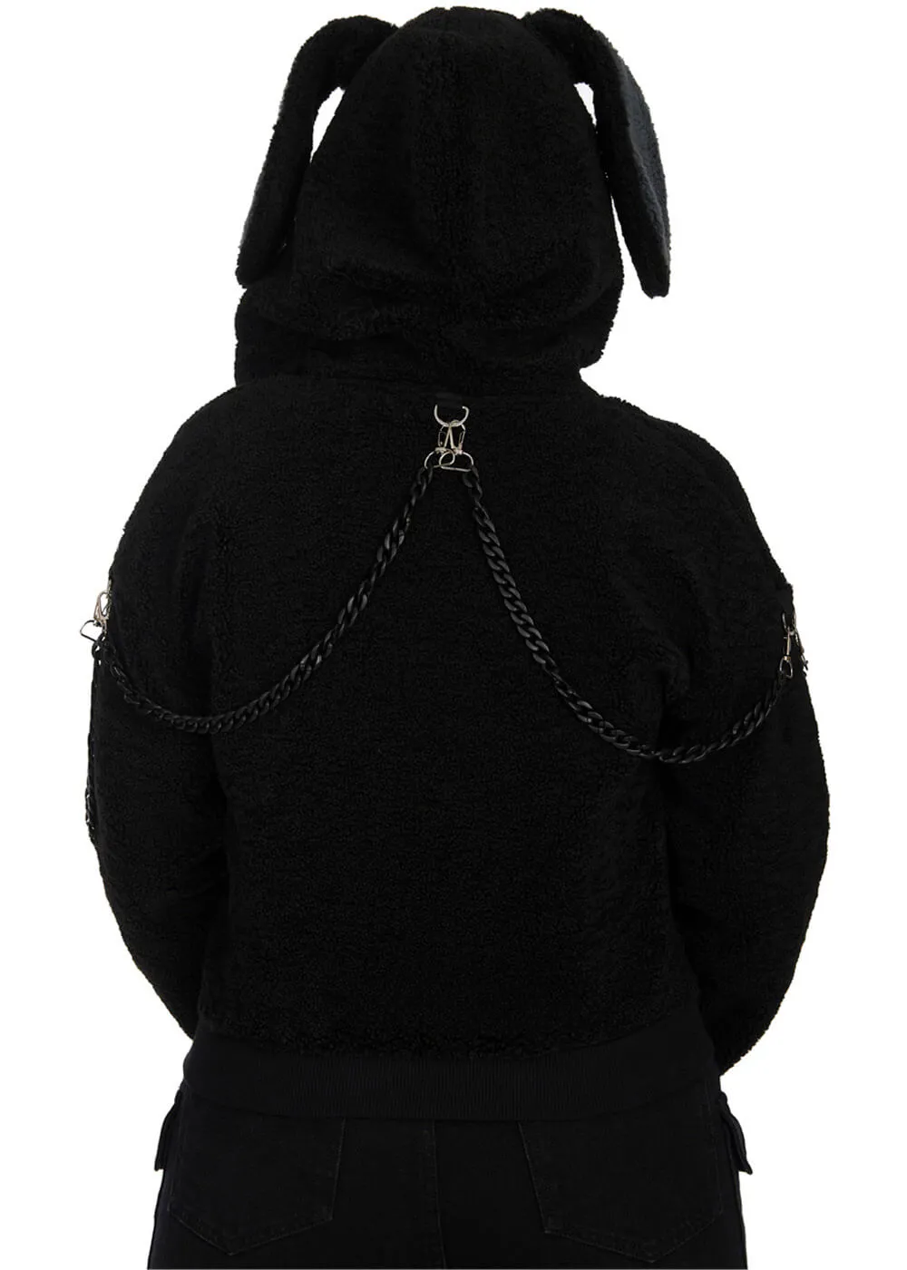 Banned Alternative Vinnie The Bunny Hoodie Black
