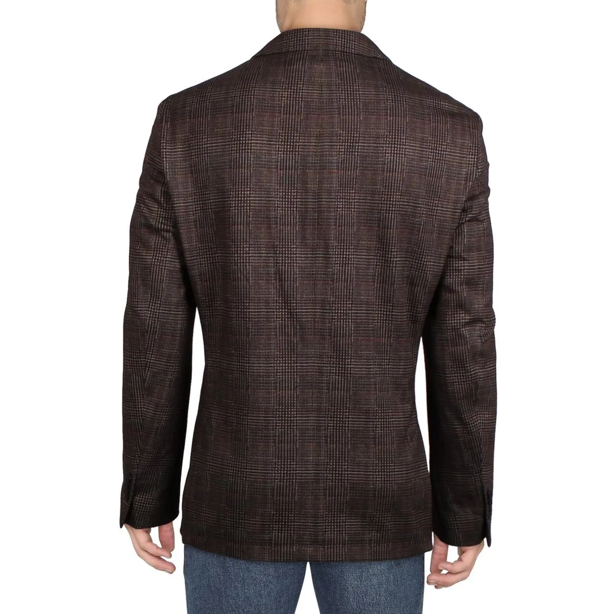 Bar III Mens Plaid  Sportcoat
