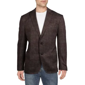 Bar III Mens Plaid  Sportcoat