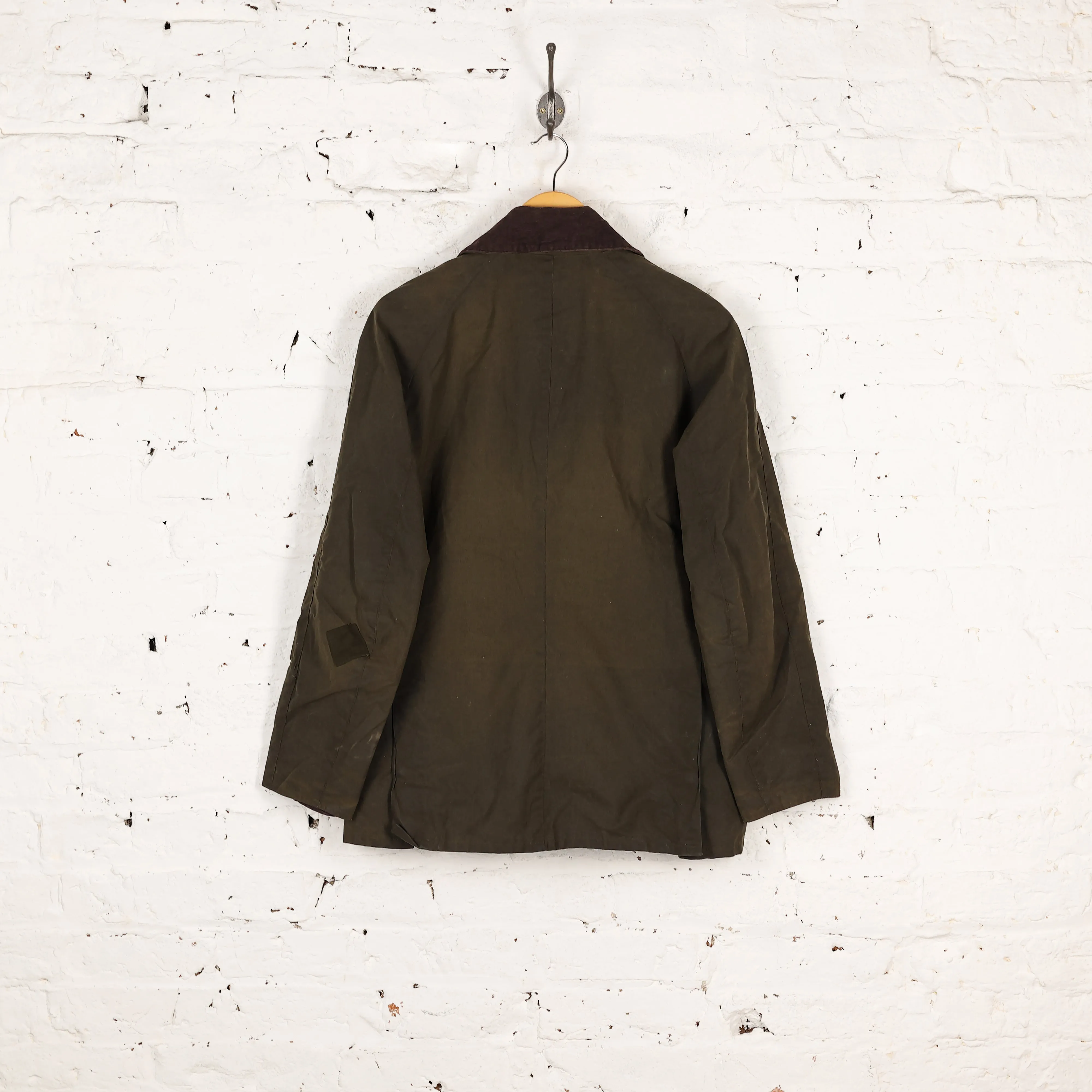 Barbour Ashby Wax Jacket Coat - Green - M