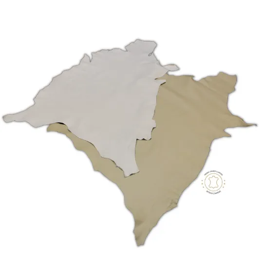 BEIGE Lambskin Leather - Garment Leather Thickness: 0.8 -1.0 mm/ 2 - 2.5oz / Size 7 - 10 SqFt