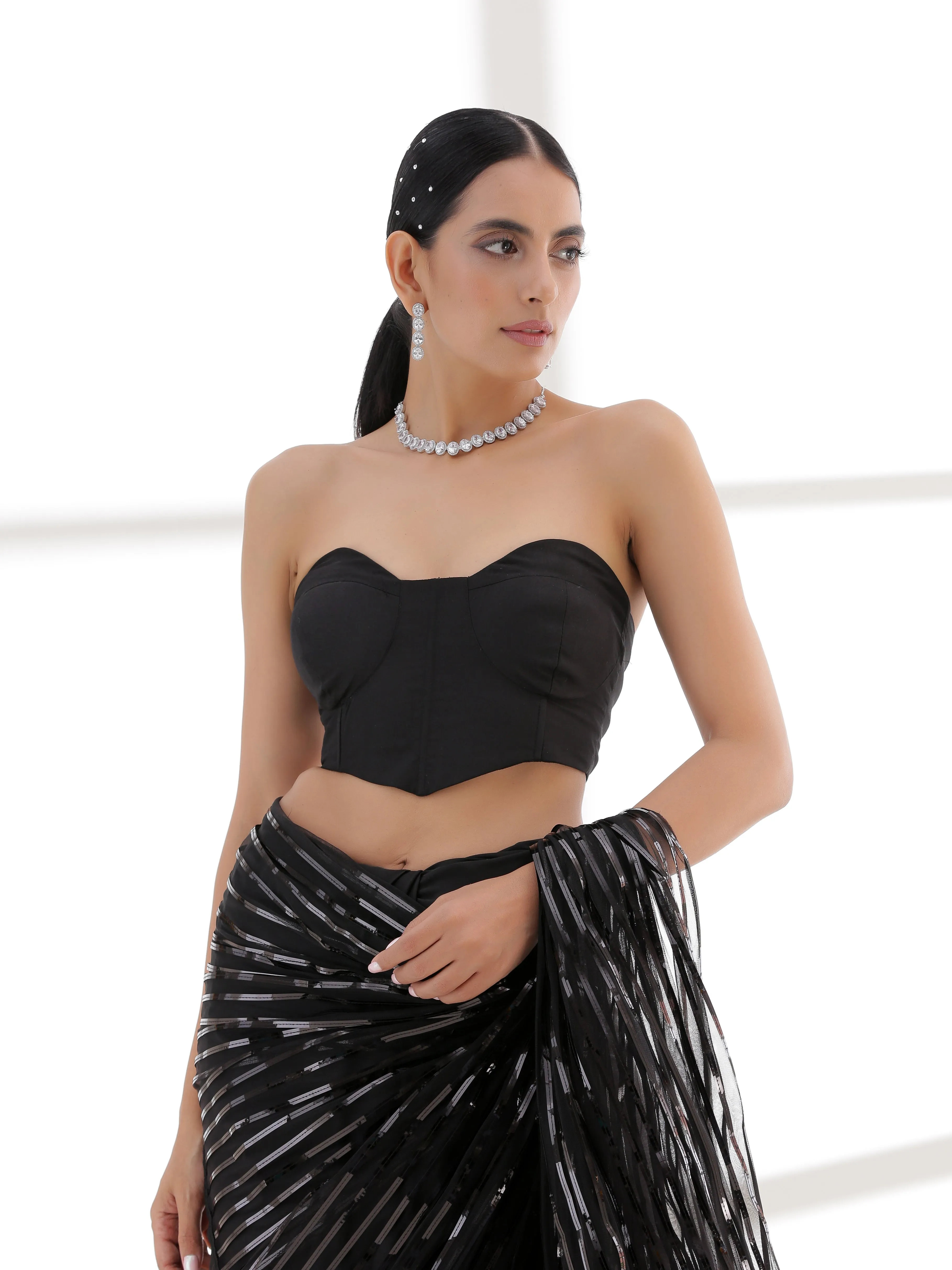 Blouse - Black Corset