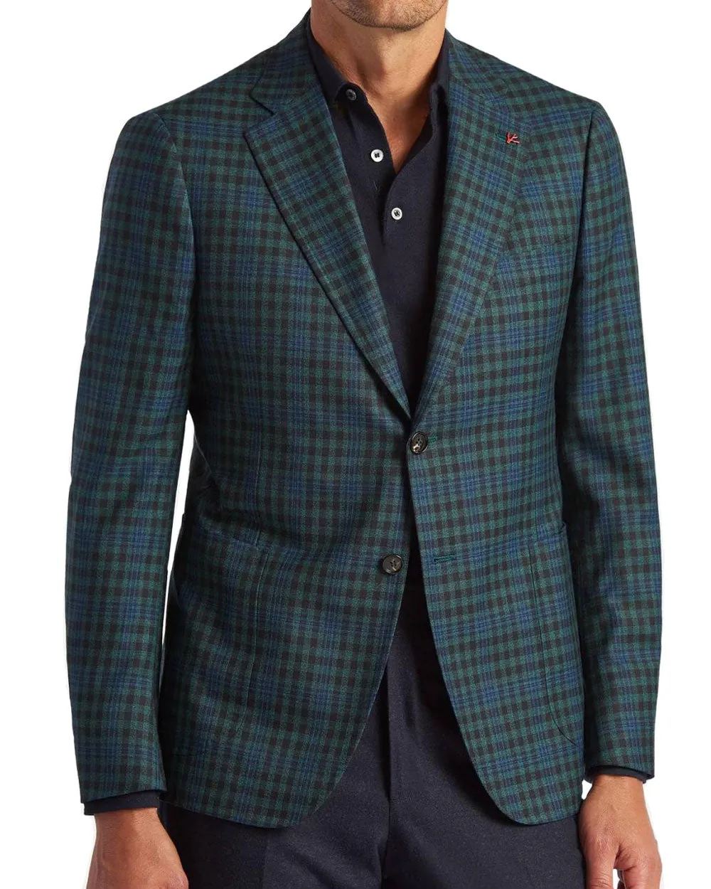 Blue and Green Capri Plaid Sportcoat