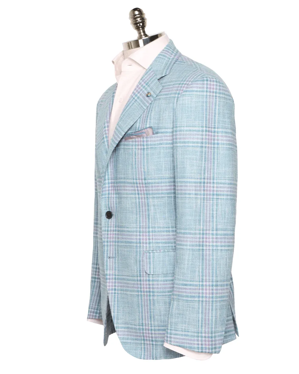 Blue and Lavender Plaid Sportcoat