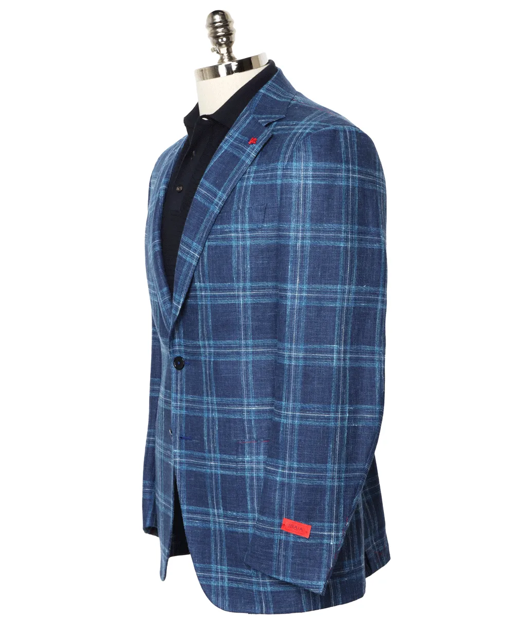 Blue and White Plaid Sportcoat