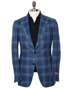 Blue and White Plaid Sportcoat