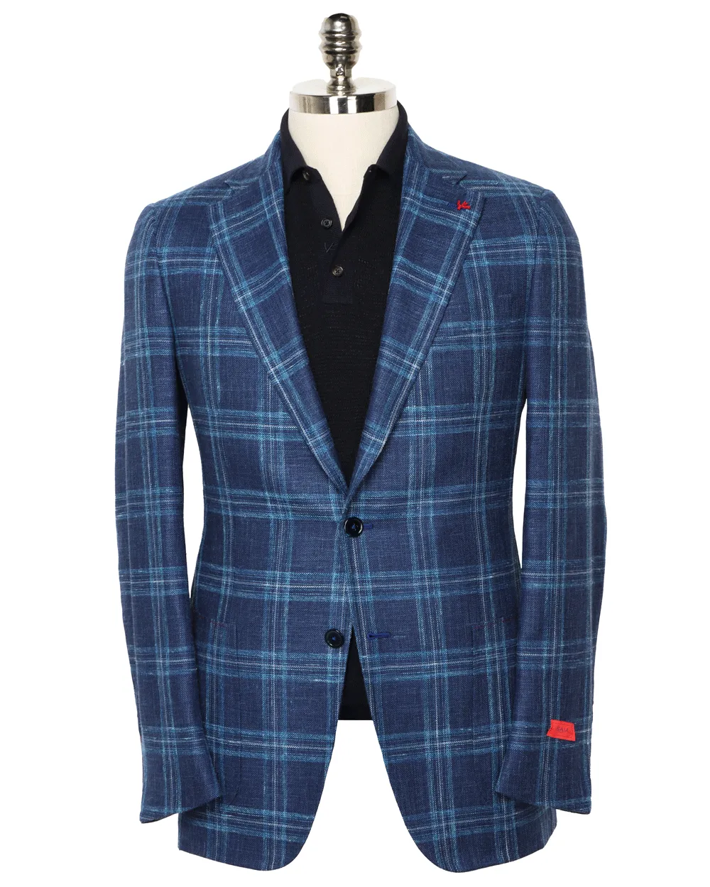 Blue and White Plaid Sportcoat