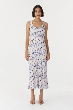BLUE BELL COWL SLIP DRESS | FLORAL
