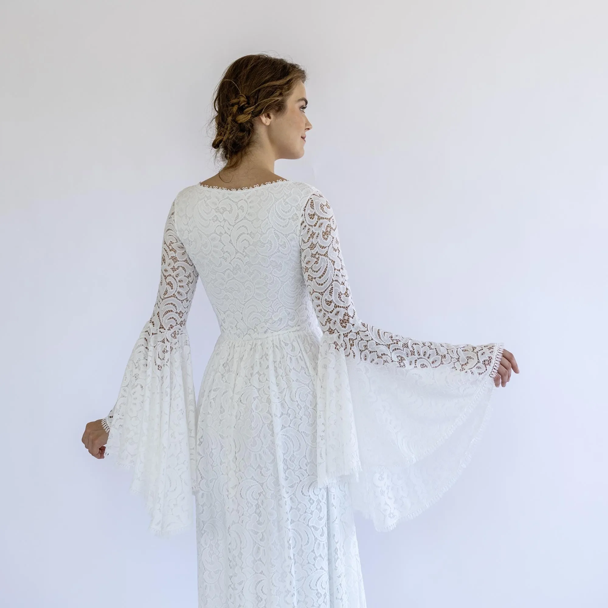 Boho Bell Sleeve Dress #1319