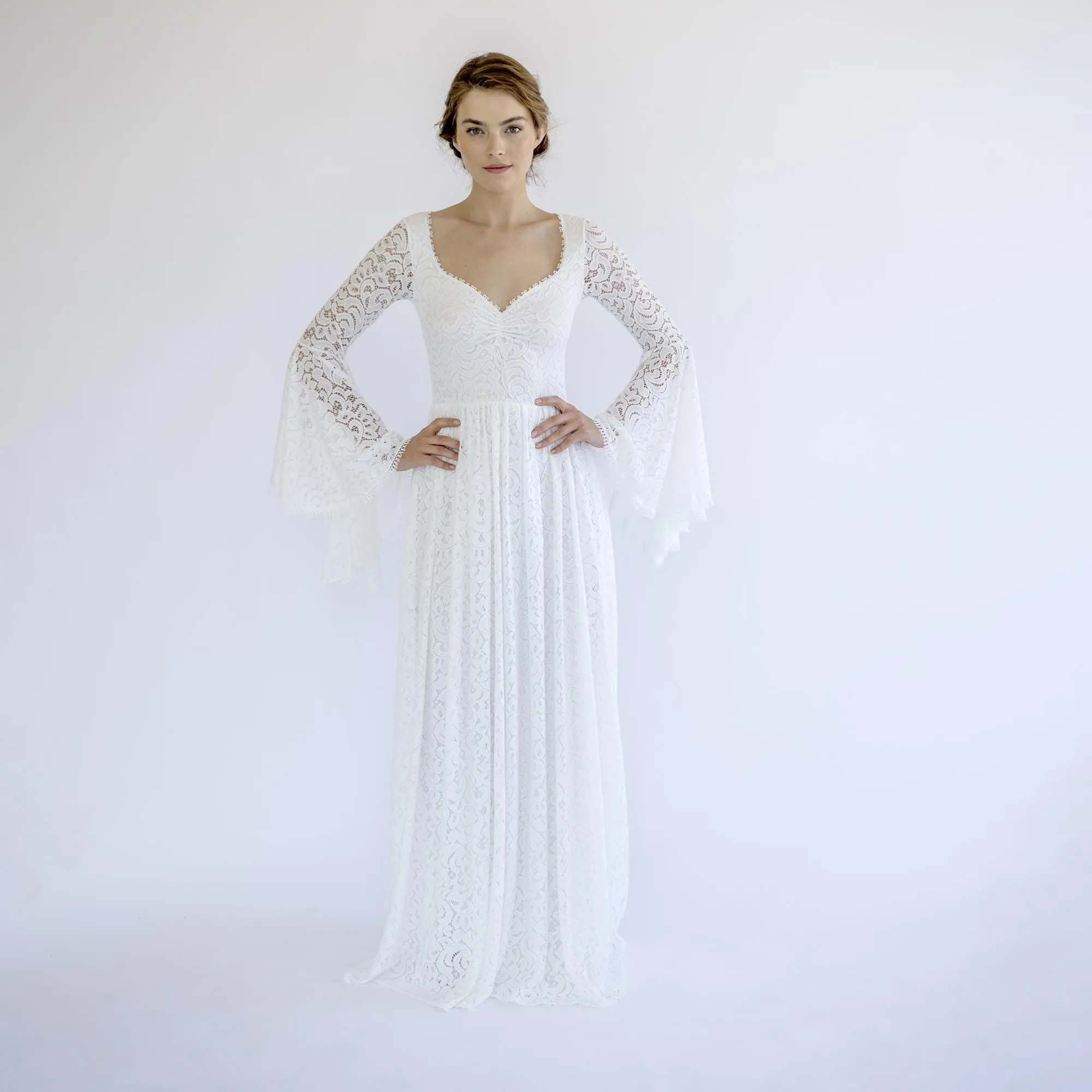 Boho Bell Sleeve Dress #1319