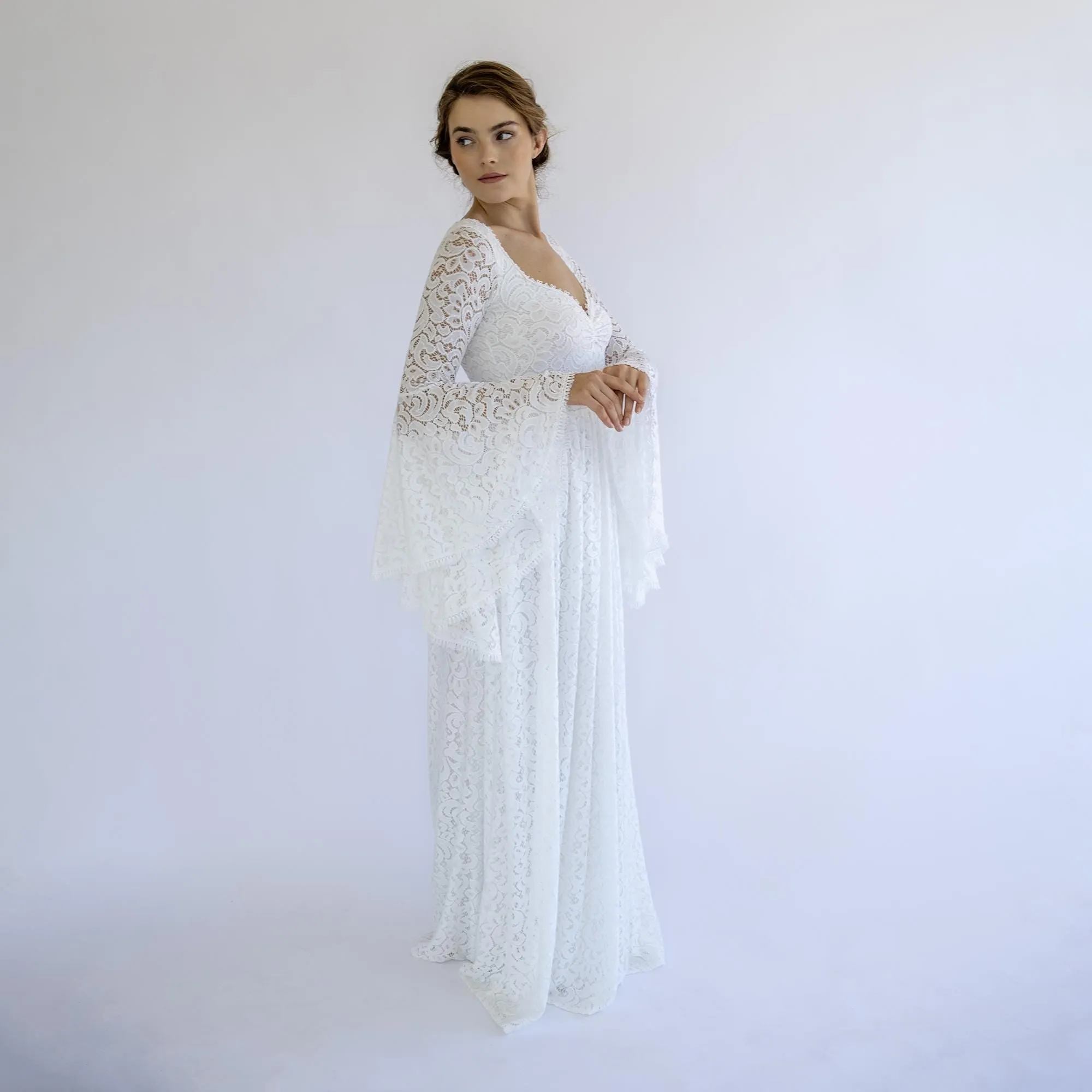 Boho Bell Sleeve Dress #1319