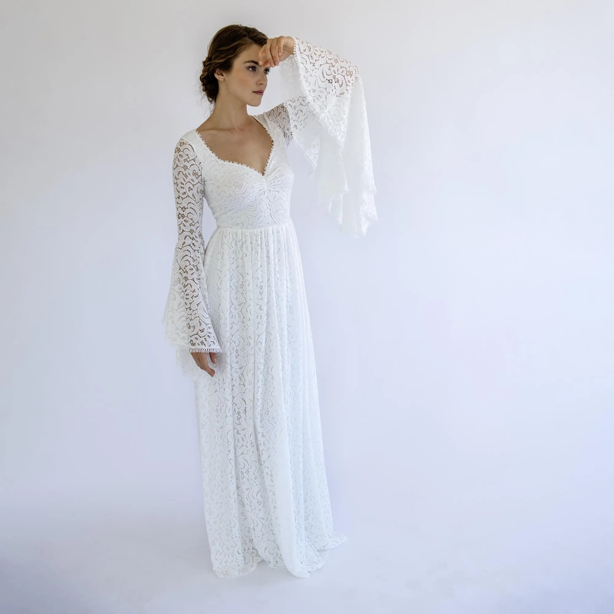 Boho Bell Sleeve Dress #1319