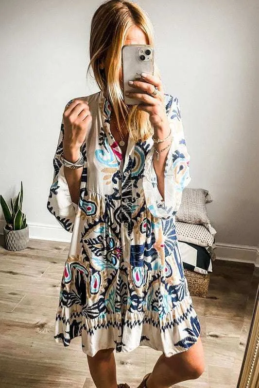 Boho Mama Mini Dress
