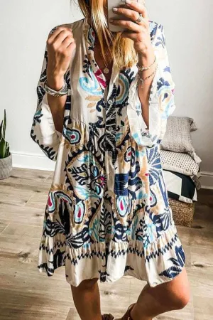 Boho Mama Mini Dress