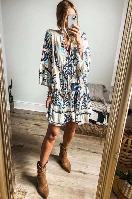 Boho Mama Mini Dress