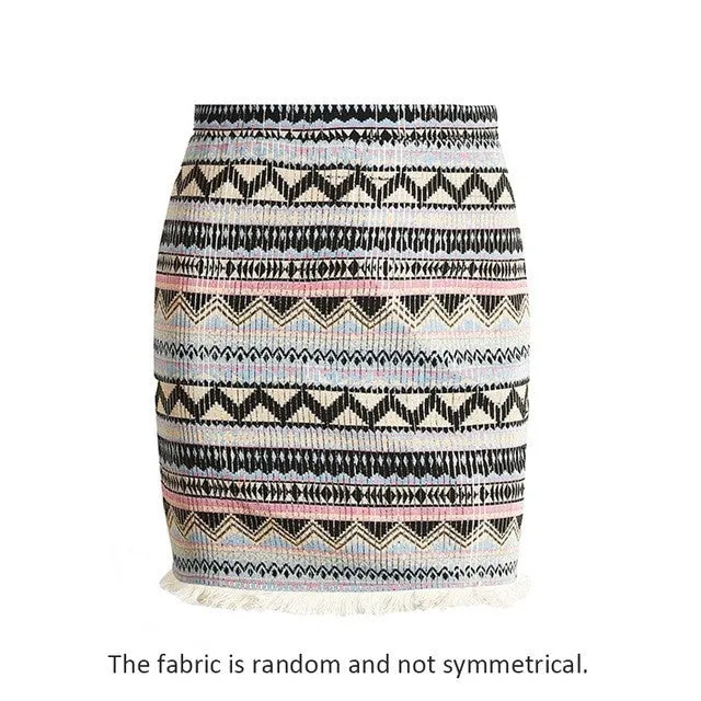 Boho Pencil Skirt