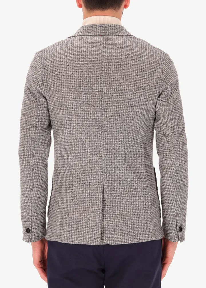 Boiled Wool Bouclé Effect Jacket Giona