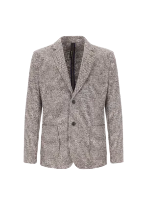 Boiled Wool Bouclé Effect Jacket Giona