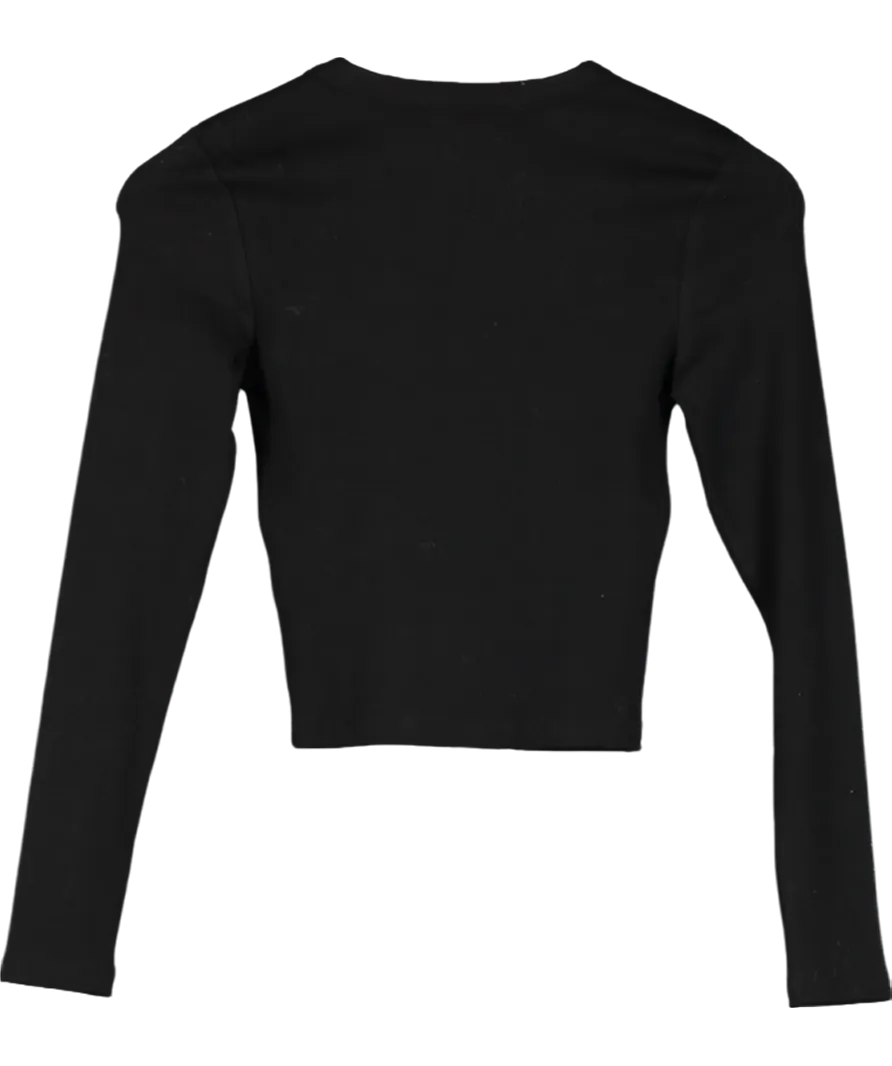 Boldly Love Yourself Black Long Sleeved Top UK 6