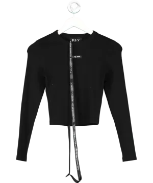 Boldly Love Yourself Black Long Sleeved Top UK 6
