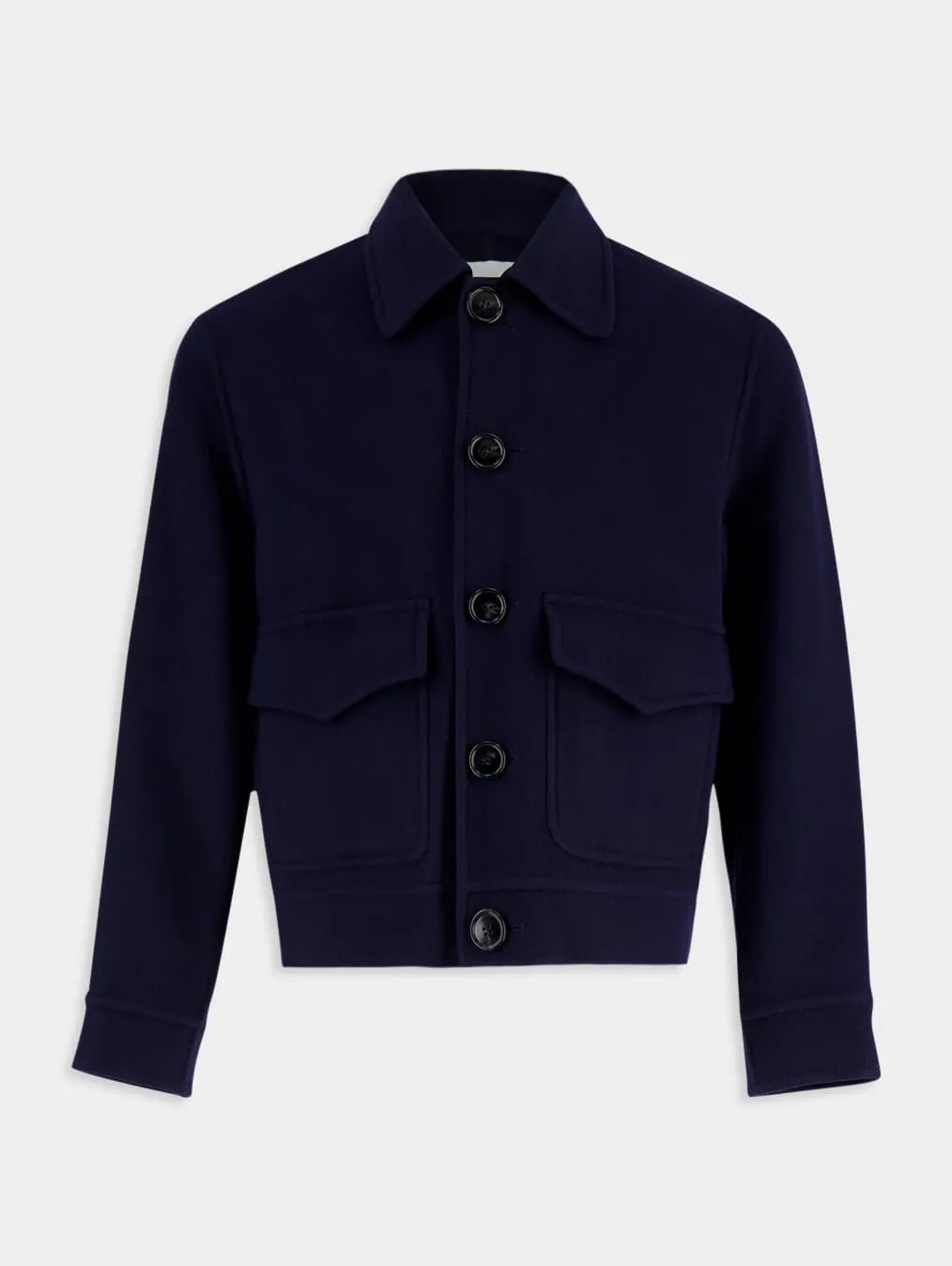 Boxy Fit Wool Coat