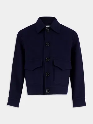 Boxy Fit Wool Coat