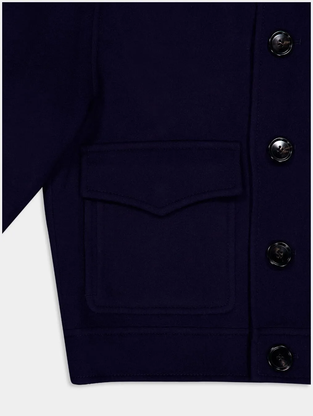 Boxy Fit Wool Coat