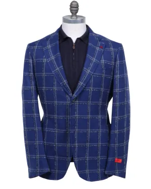 Bright Blue Plaid Sportcoat