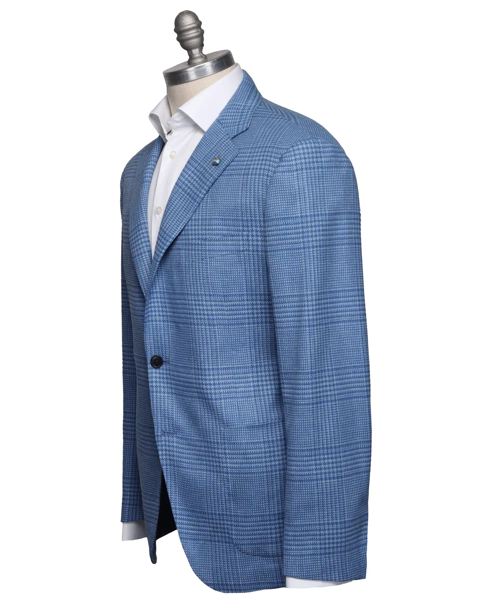 Bright Blue Plaid Sportcoat