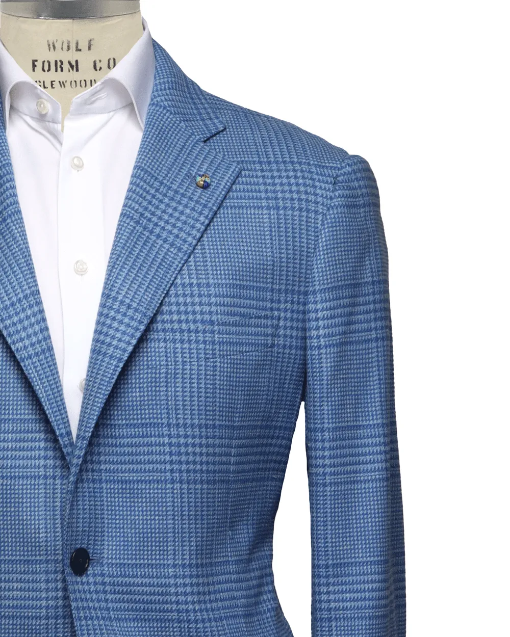 Bright Blue Plaid Sportcoat