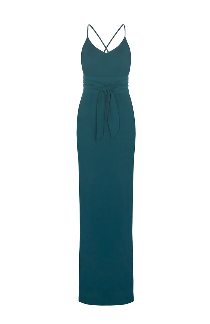 Brooklyn Dress in Forest Green