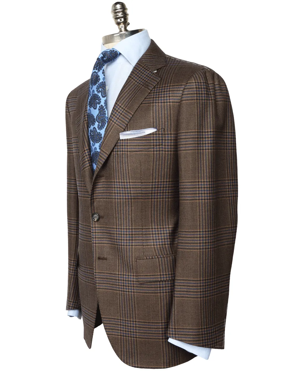 Brown and Blue Plaid Sportcoat